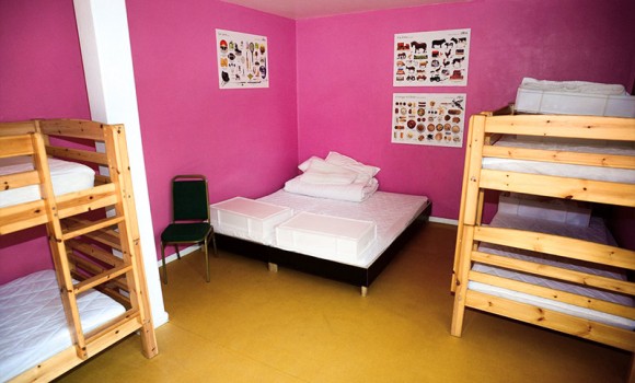 Chateau family room with double